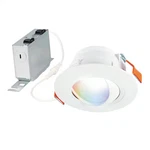 6 In. Smart Wi-fi Canless Led Light Powered By Wiz Pro, Dimmable Full Color W/ad. Fixed Price $41.98.
