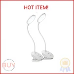 Miady 2 Pack Clip On Lamp,battery Powered Reading Light,clamp For Bed With 3 Bri. Fixed Price $27.52.
