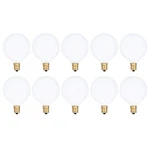 Simba Lighting Small Globe G16.5 Round Bulb 25w 10 Count (pack Of 1), Frosted. Fixed Price $21.76.