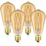 Leools Vintage Amber Led Edison Bulb Dimmable 12w, 100w Equivalent Antique. Fixed Price $36.97.