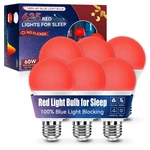 Neporal 625nm Red Light Bulb 6-pack A19 9w Night Sleep Aid Dimmable Melatonin. Fixed Price $57.78.