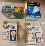 Mixed Lot Light Bulbs 60w 75w Ge Philips Sylvania Soft White Bug. Fixed Price $45.00.