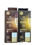 Twin Pack Ge Led Vintage Style Cac 125 Lumens 25w Amber Glass Warm Candle Light. Fixed Price $24.99.