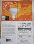 (4 Pack) Viribright Led 75w 1400 Lumen E26 2700k. Fixed Price $22.95.