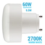 Satco S11540 Squat Led Bulb 120v 9.5w Replaces Spiral 60w Gu24 2700k Warm White. Fixed Price $7.95.