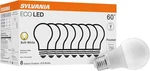 Sylvania Eco Led Light Bulb, A19 60w 8 Count (pack Of 1), Soft White. Fixed Price $21.52.