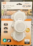 Jasco Ez Link Linkable Plug-in Led White Puck Light With High/low Switch 3-pack. Fixed Price $44.78.