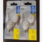 Ge Lighting Specialty Led Frosted C7 120 Volts 4 Watt Replacement Bulbs. Fixed Price $10.00.