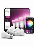 Philips Hue Smart Led A19 Bulb 4-pack, White Color Ambiance, E26- New. Fixed Price $125.00.