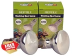 Lucky Herp Reptile Basking Lamp, 50w Daylight Heat Bulb, 2-pack. Fixed Price $20.00.