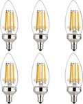 Led B11 Torpedo Tip Chandelier Bulb 7.5w(60w Eqv) E12 4000k Cool White - 6 Pack. Fixed Price $34.31.