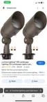 New In Box Set Of 2 Lumina Light Bronze Spotlights Outdoor. Fixed Price $41.00.