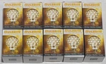 10) Bulbrite Crystal Collection Amber Marble Globe 40w G25 E26 Light Bulbs. Fixed Price $25.81.