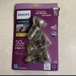 Philips Dimmable 4.4w Led Indoor Par16 Flood Lights Bright White 400 Lumens 3pk. Fixed Price $15.00.