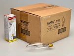 Satco S3230 Candelabra Base 15-watt Bulb, Clear - 75 Bulbs Total. Fixed Price $54.00.