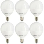 6 Pack Sunlite Dimmable Energy Star Candelabra Base Warm White Led Globe G16.5. Fixed Price $32.93.