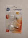 Ge 40w Crystal Clear Decorative G 16.5 Shape Candelabra Base 320 Lumens 2 Bulbs. Fixed Price $17.99.