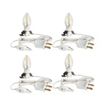 Dazzle Bright 4 Pack 6 Ft Accessory Cord With Led Light Bulb E12 Socket White.... Fixed Price $30.79.