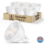 Wowlumen Mr16 Led Bulbs 5w Dimmable Gu5.3 Bi-pin Daylight 6-pack 50w Equivalent. Fixed Price $35.79.