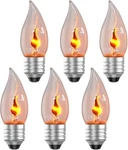 E26 Flickering Flame Light Bulbs For Halloween & Christmas 6 Pack. Fixed Price $23.26.