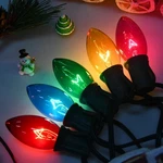 Sotopoo C9 Multicolor Christmas 25 Feet, + 1 Bulbs, Clear Multi-colored. Fixed Price $40.99.