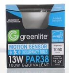 Led Motion Activated Flood Light Greenlite 13 Watt Lightbulb Par38 Outdoor 100. Fixed Price $1.99.