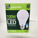 Greenlite 100w Equivalent A19 Led Light Bulbs 4 Pack 14w Soft White. Fixed Price $15.99.