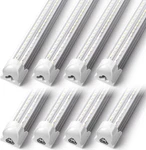 3ft Led Shop Light Fixture, 30w V Shape, Linkable, 4680lm, 6000k (8 Pack). Fixed Price $133.99.