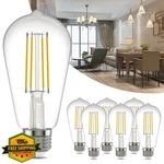 Kawaya Edison Led Bulbs 6-pack St58 8w Dimmable Daylight White. Fixed Price $28.99.
