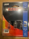 Feit Electric 20 Watt Xenon G8 Bulbs 3 New And Sealed. Fixed Price $11.99.