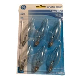 Ge Crystal Clear 60w, 540 Lumen Ceiling Fan Decorative Ca Type Candelabra Base. Fixed Price $22.49.
