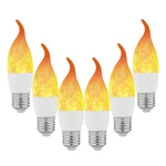 Lpraer 6 Pack E26 Led Flame Effect Light Bulbs 3 Modes Flickering Tip C.... Fixed Price $43.62.