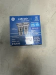 (2 Bulbs) Ge Refresh Led 60w Hd Par16 Medium Base Indoor Flood Daylight Dimmable. Fixed Price $12.24.