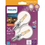 Philips 536714 Led Dimmable G16.5 Clear Glass Light Bulb 2pk, Box W 5 Packs. Fixed Price $34.95.