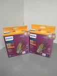 2 Packs Philips 60w Eq Soft White B11 Dimmable Warm Glow Led Candle Bulb 3pk 6pc. Fixed Price $16.65.