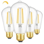 Kondras Dimmable Vintage Led Edison Bulbs 4w, 2700k Warm White - 4 Pack. Fixed Price $27.17.