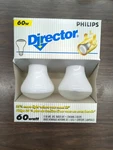 Vtg Philips 60 Soft White Director Bulbs Watt Hi Hats Art (2 Pack). Fixed Price $24.99.