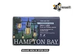 Hampton Bay 12-light Indoor/outdoor 24 Ft. String Light S14 Single Led Bulbs. Fixed Price $24.90.