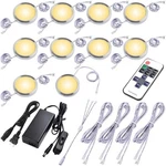 Lvyinyin Round Led Puck Lights, Liquor Under Cabinet 10 Warm White. Fixed Price $65.58.