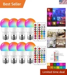8-pack Rgb Led Bulbs With Timing Function And Dual Memory - Ultimate Lighting. Fixed Price $49.38.