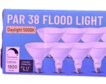 Loxyee Par38 Led Outdoor Flood Light Bulbs 12 Pack Dimmable 20w. Fixed Price $35.99.