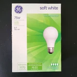 Ge New 75 W 4 Pk Soft White Lightbulbs A19. Fixed Price $39.75.