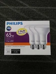 Case Of 12 Philips 65-watt Equivalent Br30 Dimmable Led Flood Soft White Bulbs. Fixed Price $20.00.