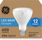 Ge Led Light Bulbs, 65 Watt, Daylight, Br30 Indoor Floodlights (12 Pack). Fixed Price $73.73.