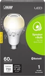 2 Pack Feit Electric A19 Led Speaker Light Bulb White.. Fixed Price $29.95.