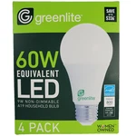 Greenlite Led 4 Pack 9w 60w Equivalent Light Bulbs 800 Lumens A19 Non-dimmable. Fixed Price $8.75.