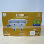 2 Bulb Ge Relax Led Adjustable Beam Indoor Spot Or Flood 75watt Warm Whitepar30. Fixed Price $12.87.