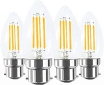 Lamsky 4w B22 Bayonet Led Filament Candle Light Bulb,2700k Warm White 400lm,c.... Fixed Price $22.43.
