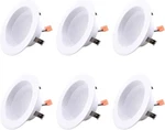 Asencia Fg-03891 75 Watt Equivalent 6" Downlight Daylight 5000k 355 Hour 6-pack. Fixed Price $8.99.