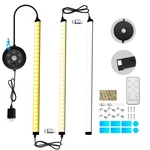 Thlifure Black Plug In Under Cabinet Light Bar With Motion Sensor, Dimmable, .... Fixed Price $37.77.